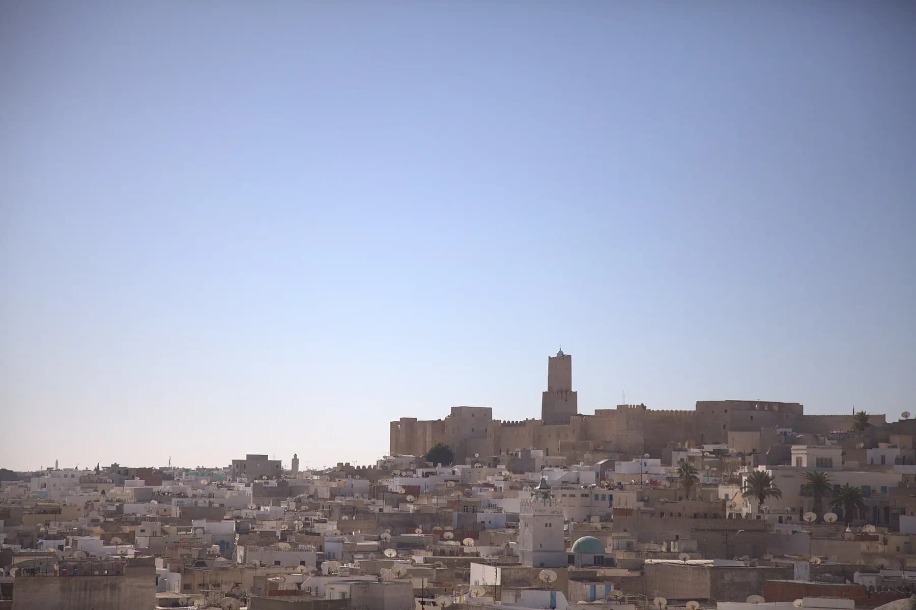 Vue sur la médina et la kasbah de Sousse